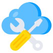 external Cloud-Repair-cloud-and-web-vectorslab-flat-vectorslab icon