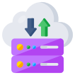 external Cloud-Server-Transfer-servers-and-databases-vectorslab-flat-vectorslab icon