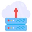 external Cloud-Server-Uploading-data-management-vectorslab-flat-vectorslab icon