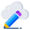 external Cloud-Writing-design-tools-vectorslab-flat-vectorslab icon