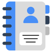 external Contact-Book-business-and-finance-vectorslab-flat-vectorslab icon