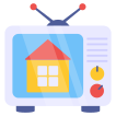 external Estate-Tv-Channel-real-estate-vectorslab-flat-vectorslab icon