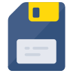 external Floppy-Disk-security-vectorslab-flat-vectorslab icon