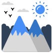 external Hills-Weather-travel-and-hotels-vectorslab-flat-vectorslab icon
