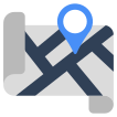 external Map-maps-and-navigation-vectorslab-flat-vectorslab-5 icon