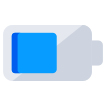 external Mobile-Battery-multimedia-vectorslab-flat-vectorslab icon