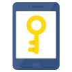 external Mobile-Key-cyber-crime-vectorslab-flat-vectorslab icon