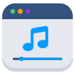 external Music-Website-multimedia-vectorslab-flat-vectorslab icon