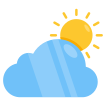external Partly-Cloudy-Day-nature-and-travel-vectorslab-flat-vectorslab icon