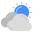external Partly-Cloudy-Day-weather-vectorslab-flat-vectorslab icon