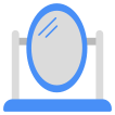 external Pedestal-Mirror-health-beauty-and-fashion-vectorslab-flat-vectorslab-2 icon