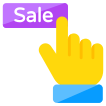 external Sale-Button-e-commerce-vectorslab-flat-vectorslab icon