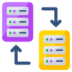 external Server-Transfer-servers-and-databases-vectorslab-flat-vectorslab icon