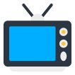 external Television-communication-technology-big-data-vectorslab-flat-vectorslab icon