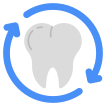 external Tooth-Replacement-health-care-and-medical-vectorslab-flat-vectorslab icon