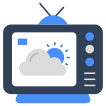 external Tv-Weather-Forecast-weather-vectorslab-flat-vectorslab icon