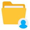 external User-Folder-file-formats-and-file-folder-vectorslab-flat-vectorslab icon