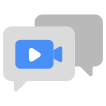 external Video-Chatting-social-media-vectorslab-flat-vectorslab icon