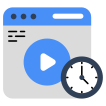 external Video-Time-social-media-vectorslab-flat-vectorslab icon