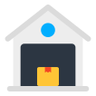 external Warehouse-delivery-and-logistic-vectorslab-flat-vectorslab icon