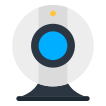 external Webcam-technology-and-security-vectorslab-flat-vectorslab icon