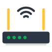 external WiFi-Router-technology-and-security-vectorslab-flat-vectorslab icon