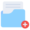 external add-folder-files-and-folders-vectorslab-flat-vectorslab icon