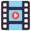external film-reel-music-and-multimedia-vectorslab-flat-vectorslab-2 icon