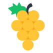 external grapes-set-of-fast-food-and-vegetable-and-fruits-vectorslab-flat-vectorslab icon