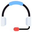 external headphones-digital-technology-vectorslab-flat-vectorslab icon