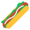 external hotdog-set-of-fast-food-and-vegetable-and-fruits-vectorslab-flat-vectorslab icon