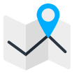 external map-travel-and-tour-camping-and-navigation-vectorslab-flat-vectorslab icon