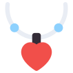 external necklace-valentines-day-vectorslab-flat-vectorslab icon