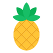 external pineapple-set-of-fast-food-and-vegetable-and-fruits-vectorslab-flat-vectorslab icon
