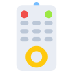 external remote-control-digital-technology-vectorslab-flat-vectorslab icon