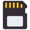 external sd-card-digital-technology-vectorslab-flat-vectorslab icon