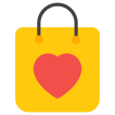 external shopping-bag-valentines-day-vectorslab-flat-vectorslab-2 icon