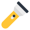 external torch-travel-and-tour-camping-and-navigation-vectorslab-flat-vectorslab icon