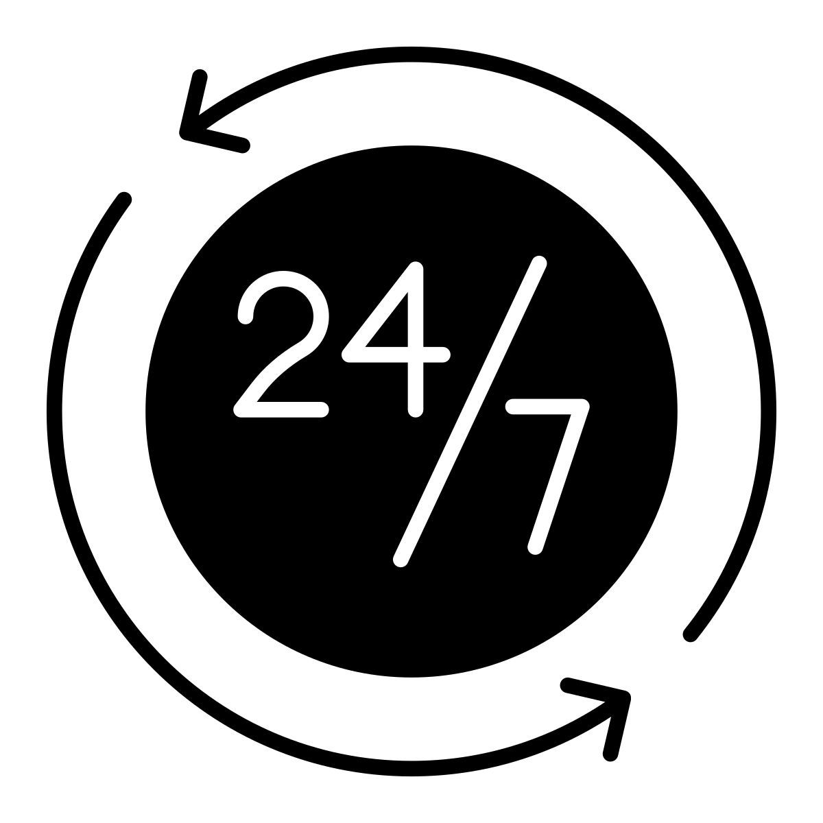 24/7hr service icon