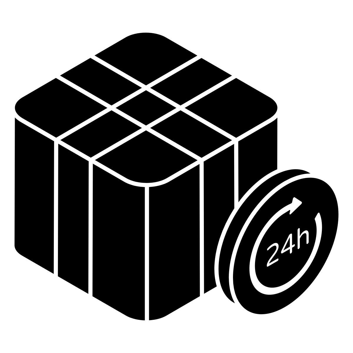 24hr delivery service icon