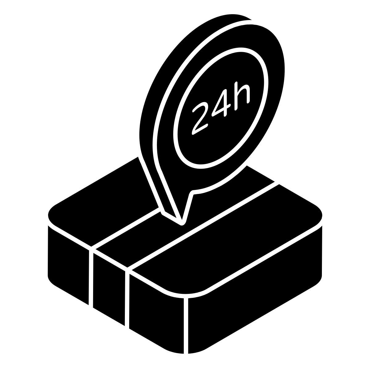 24hr service icon
