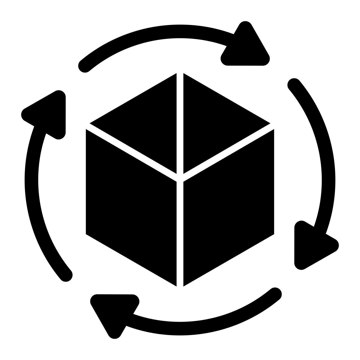 3d cube icon