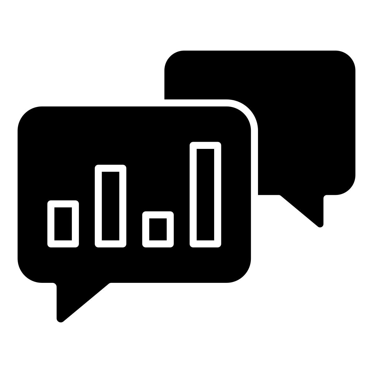 analytical chat icon