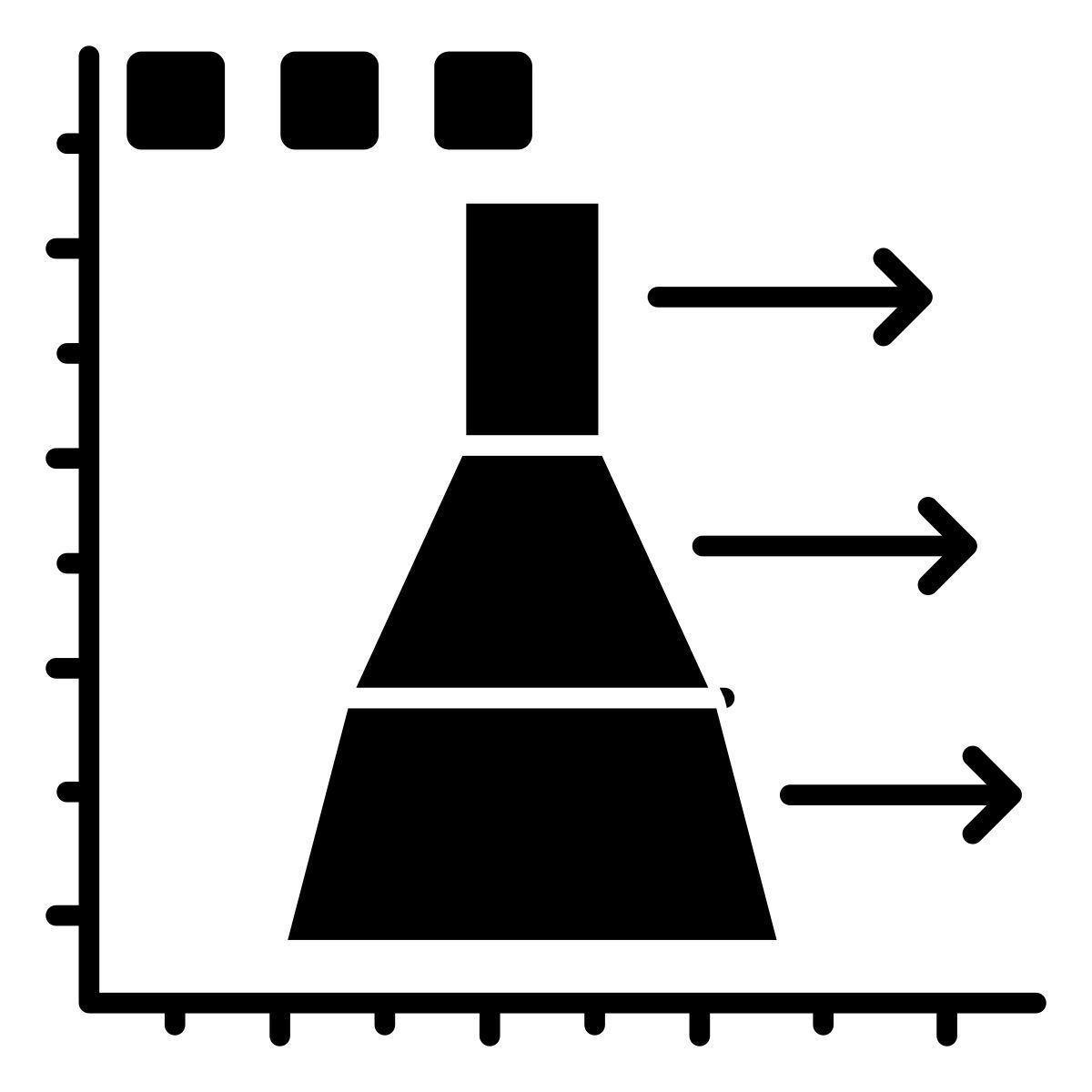 gráfico de setas icon