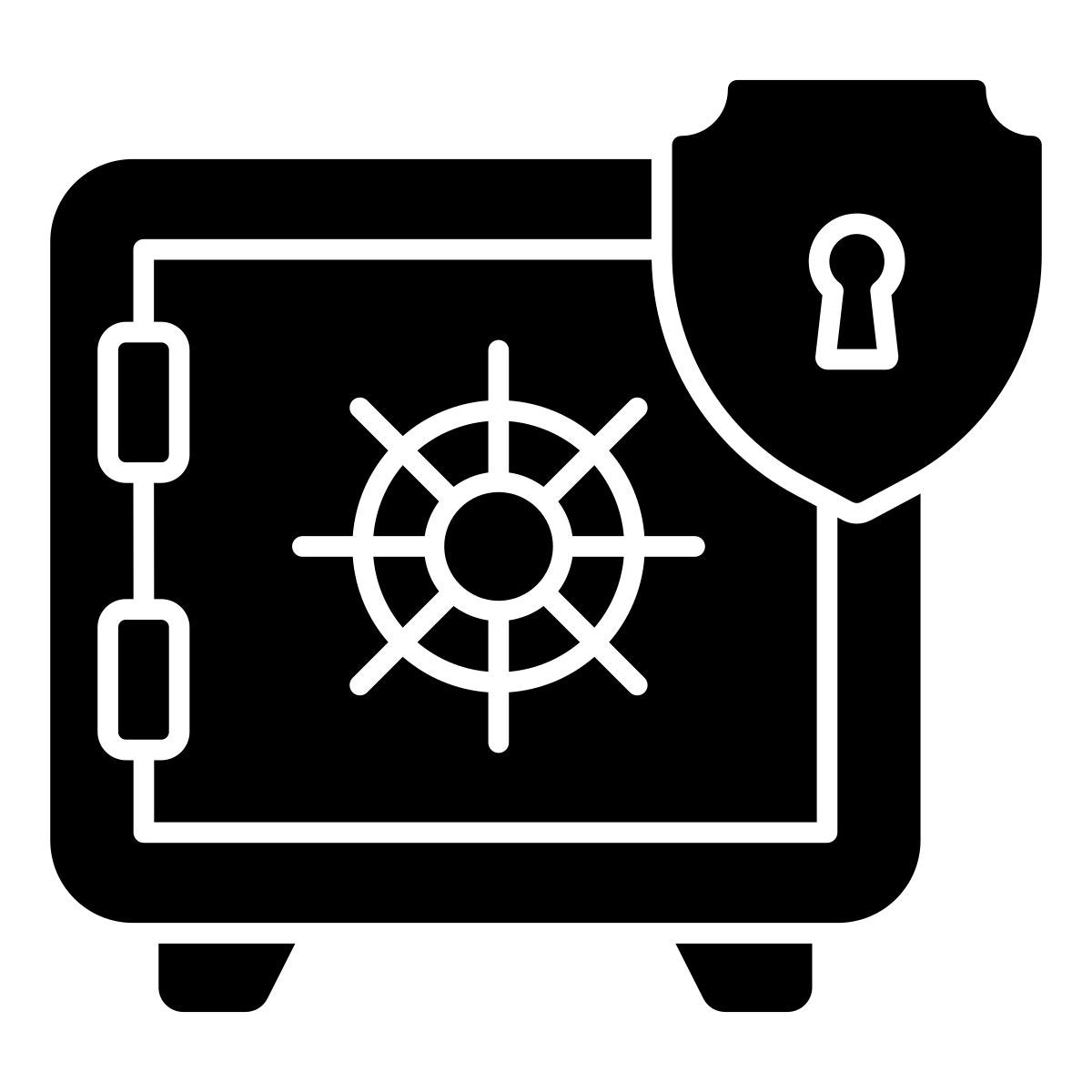 bank vault security icon