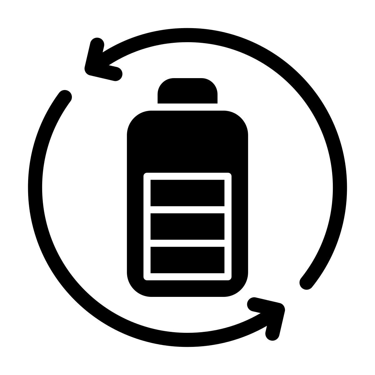 battery recycling icon
