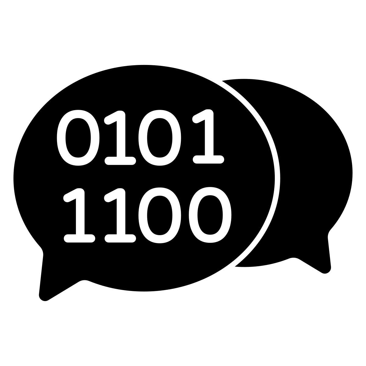 binary chat icon