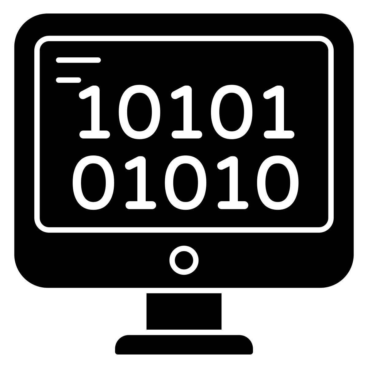 binary code icon