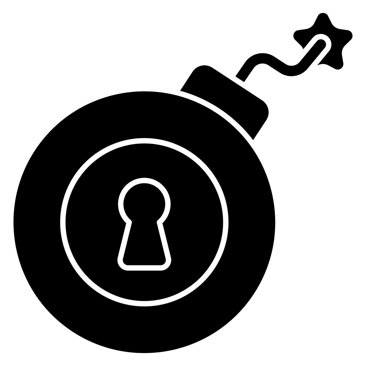 bomb security icon