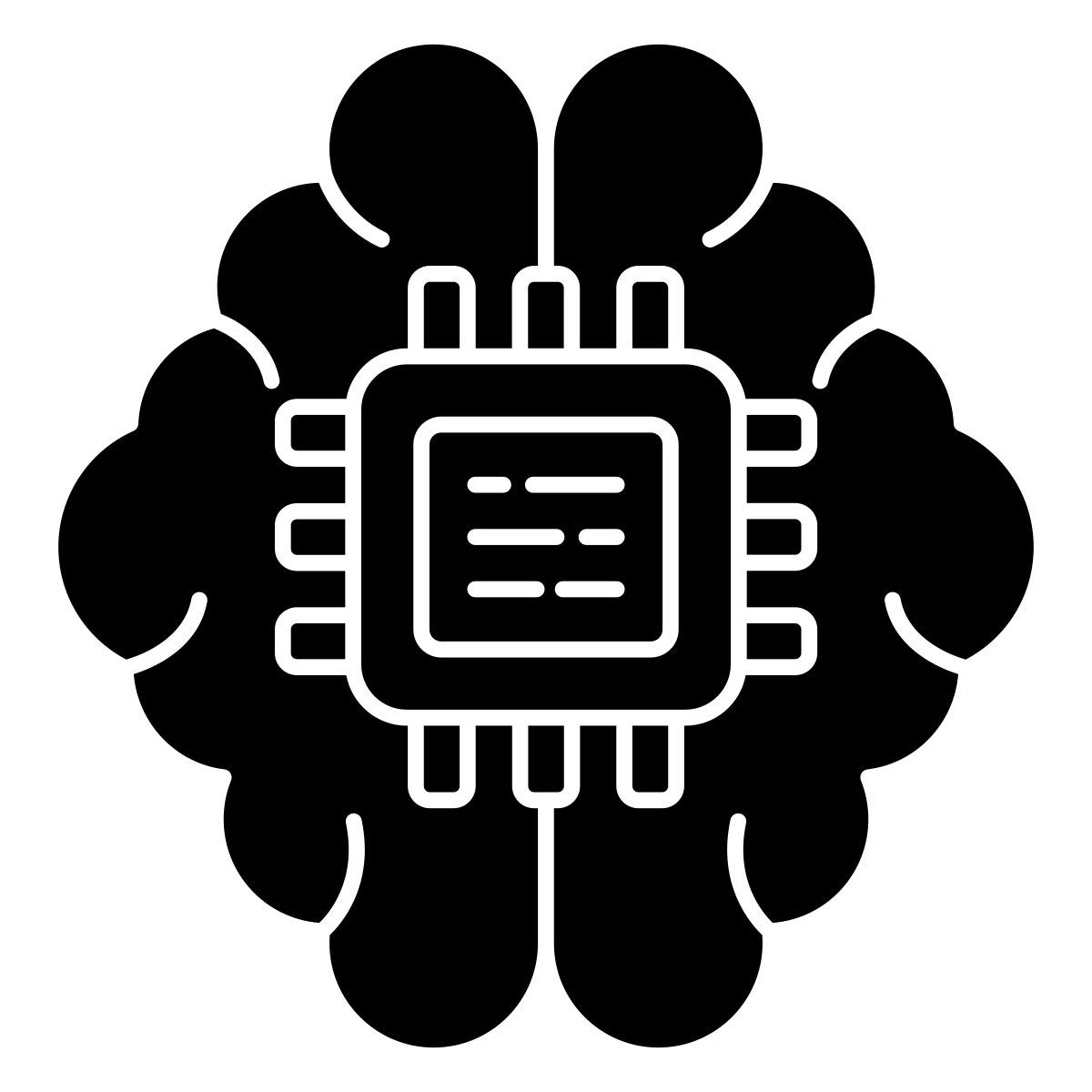 processore cerebrale icon